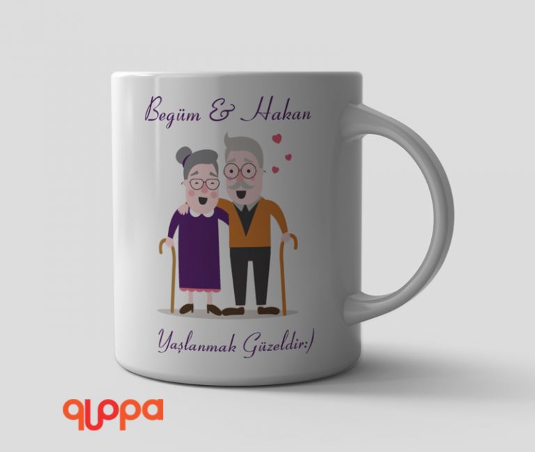 Yaşlanmak Güzeldir Sevgiliye Özel Kupa Bardak