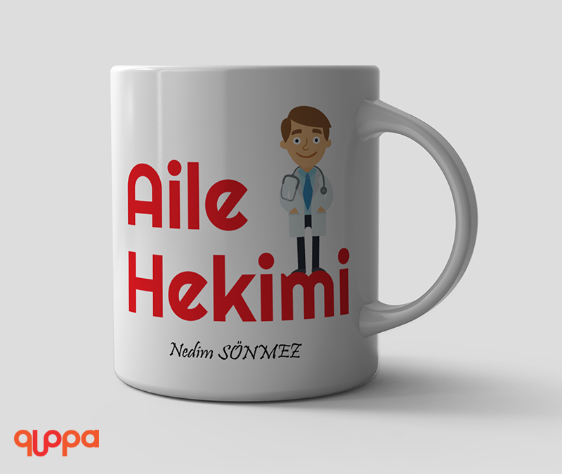 Aile Hekimi Kupa Bardak Kişiye Özel